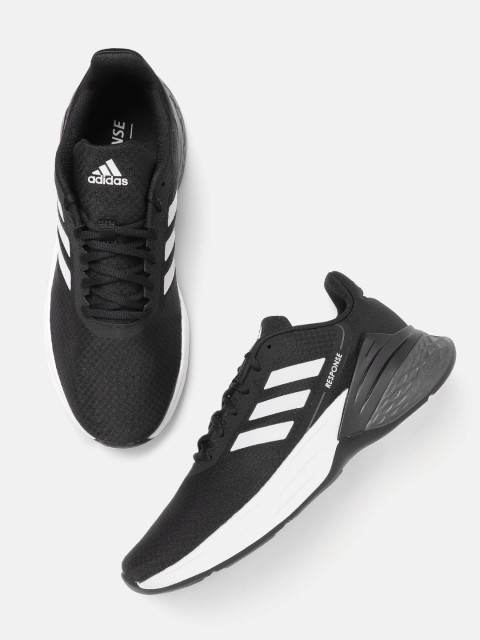 

ADIDAS Men Black & White Woven Design Response SR Running Shoes