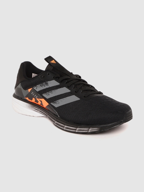 

ADIDAS Men Black Woven Design WhirlZ Running Shoes