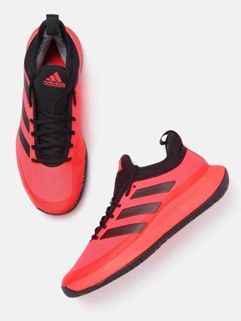 

ADIDAS Women Coral Pink Defiant Generation Woven Design Tennis Shoes