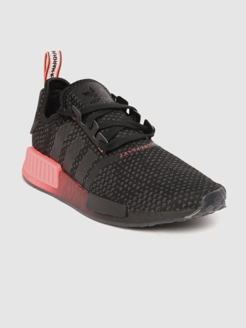 

ADIDAS Originals Men Black NMD_R1 Woven Design Wide Fit Sneakers