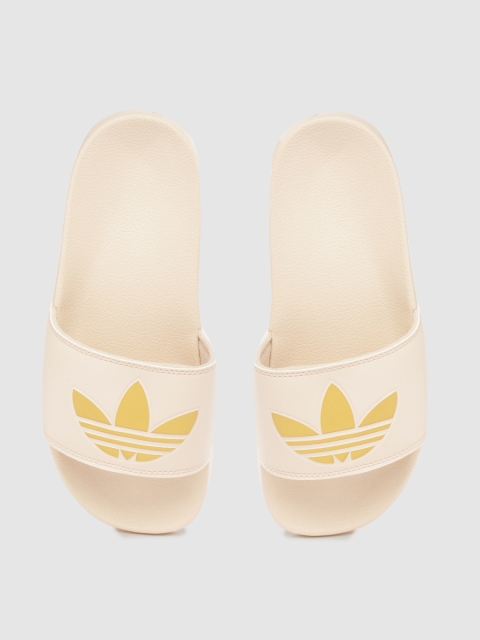 

ADIDAS Originals Women Beige & Gold-Toned Adilette Lite Printed Sliders