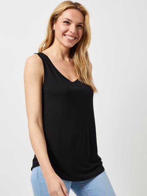 

DOROTHY PERKINS Women Black Solid Top