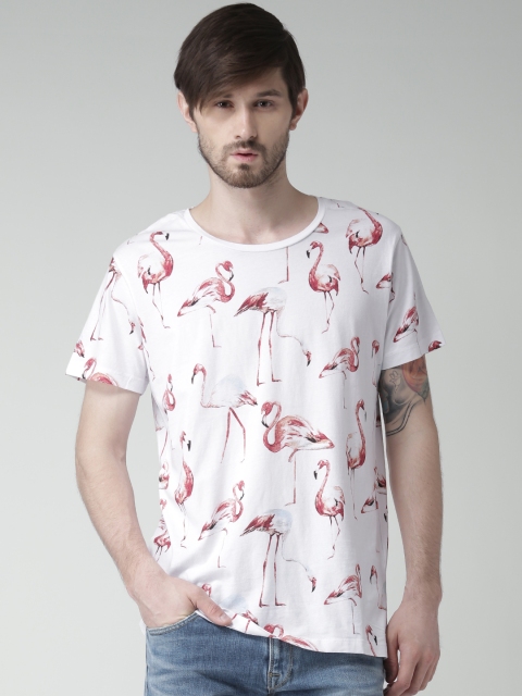 

SELECTED White Flamingo Print T-shirt