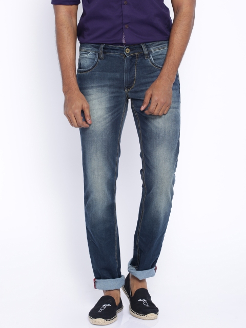 

Yellow Jeans Blue Washed Liquid Fit Stretchable Jeans