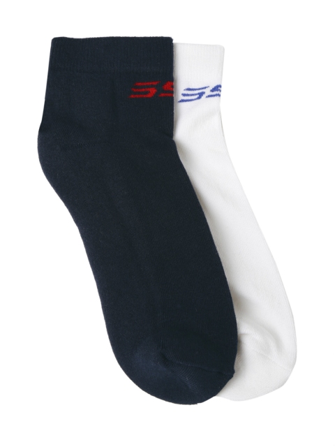 

SPYKAR Men Pack of 2 Ankle-Length Socks, Navy blue