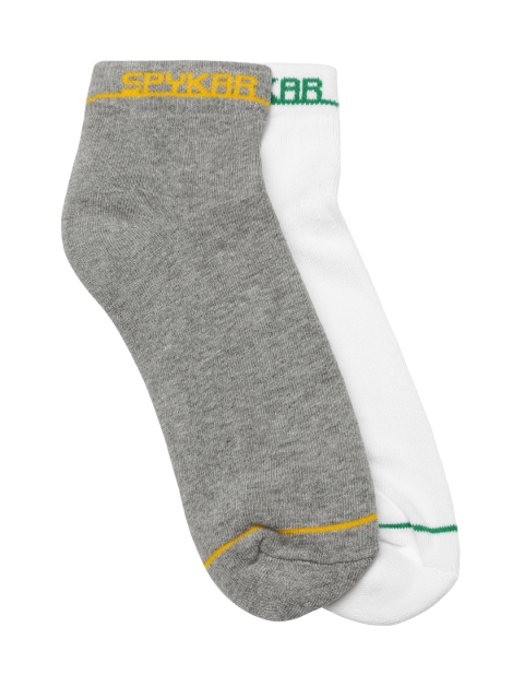 

SPYKAR Men Pack of 2 Ankle-Length Socks, White