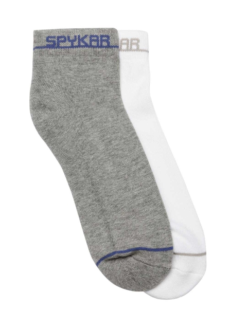 

SPYKAR Men Pack of 2 Ankle-Length Socks, White