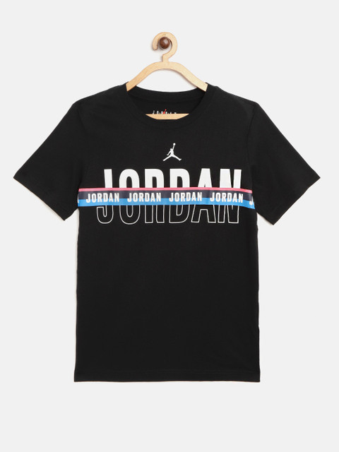 

Jordan Boys Black Brand Logo Print Split Decision Basketball T-shirt