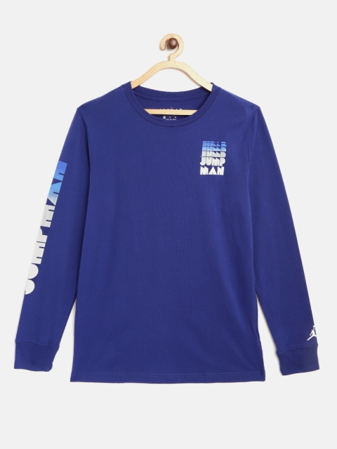 

Jordan Boys Blue Solid Jumpman Deco Fade T-shirt