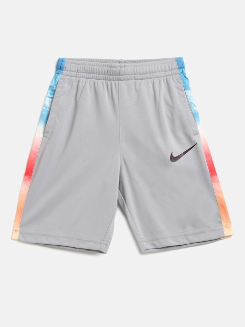 

Nike Boys Grey Solid Get Outside Knit Training Shorts