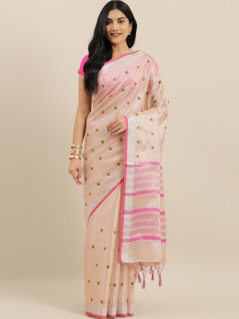 

The Chennai Silks Pink Woven Design Kota Saree