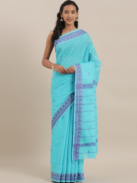 

The Chennai Silks Classicate Blue Woven Design Pure Cotton Saree