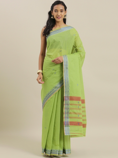 

The Chennai Silks Green Woven Design Pure Cotton Saree