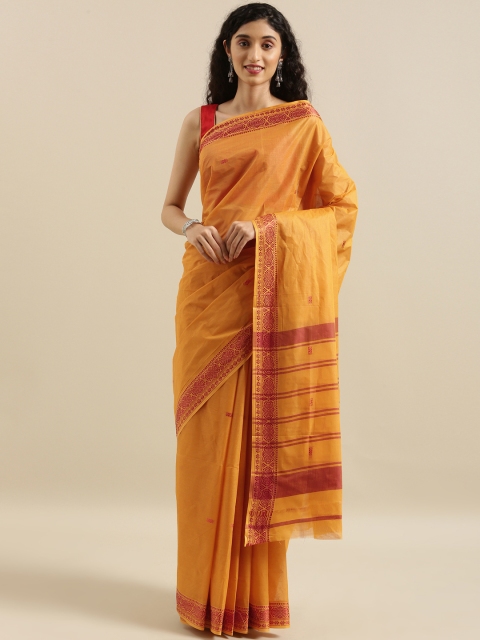 

The Chennai Silks Yellow Woven Design Pure Cotton Saree