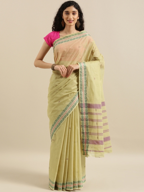 

The Chennai Silks Classicate Green Woven Design Pure Cotton Saree