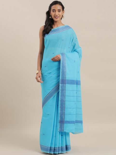 

The Chennai Silks Blue Woven Design Pure Cotton Ichalkaranji Saree