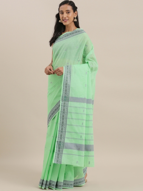 

The Chennai Silks Classicate Green Woven Design Pure Cotton Saree