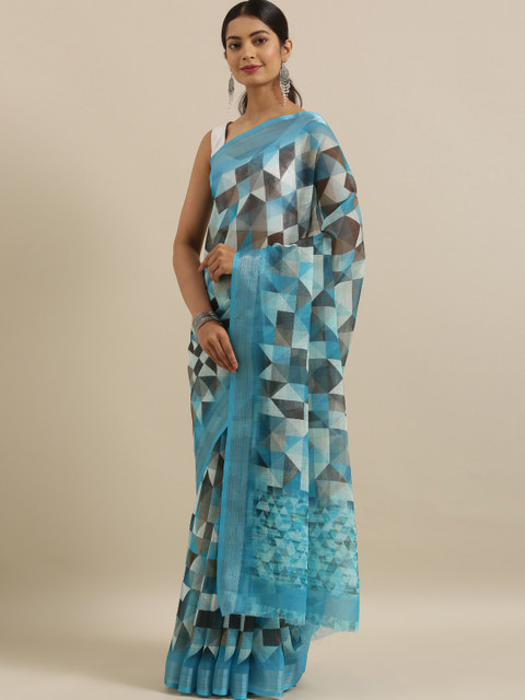 

The Chennai Silks Multicoloured Printed Saree, Multi