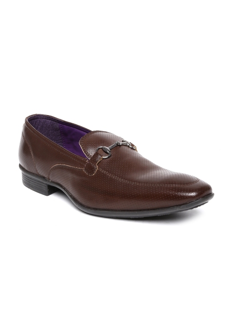 

Knotty Derby by Arden Men Brown Textured Formal Shoes