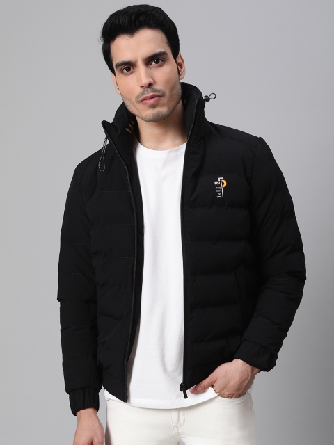 

Fort Collins Men Black Solid Bomber Jacket