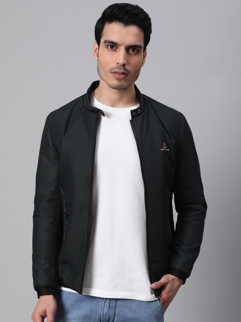 

Fort Collins Men Black Solid Bomber Jacket