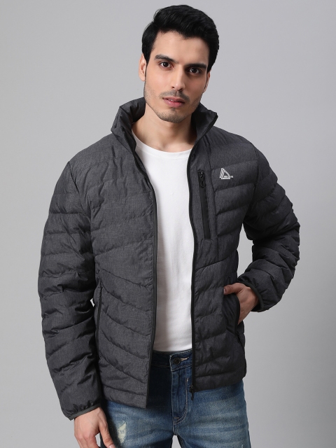 

Fort Collins Men Charcoal Grey Solid Lightweight Padded Jacket