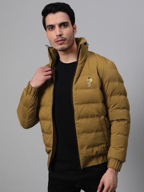 

Fort Collins Men Mustard Yellow Solid Padded Jacket
