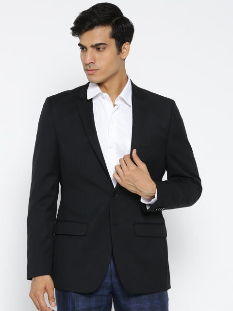 

Raymond Black Tailored Contemporary Fit Single-Breasted Formal Blazer