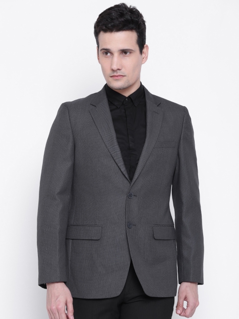 

Raymond Grey Self-Design Contemporary Fit Single-Breasted Blazer