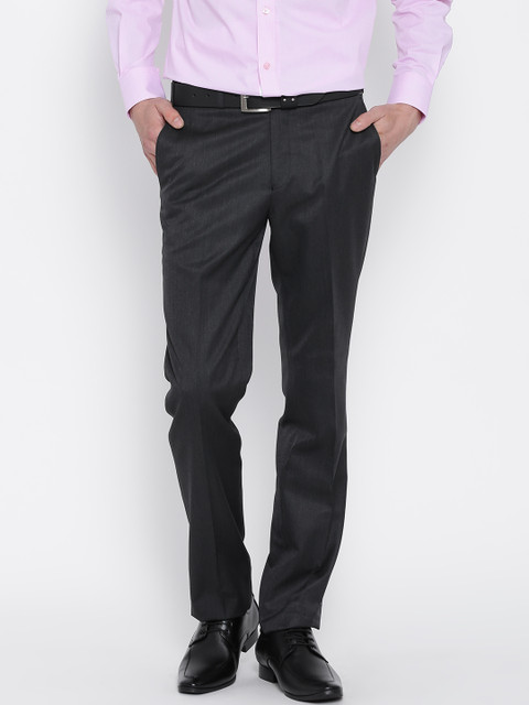 

Raymond Charcoal Grey Contemporary Fit Formal Trousers