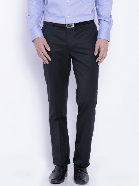 Raymond Navy Contemporary Fit Formal Trousers, Navy blue