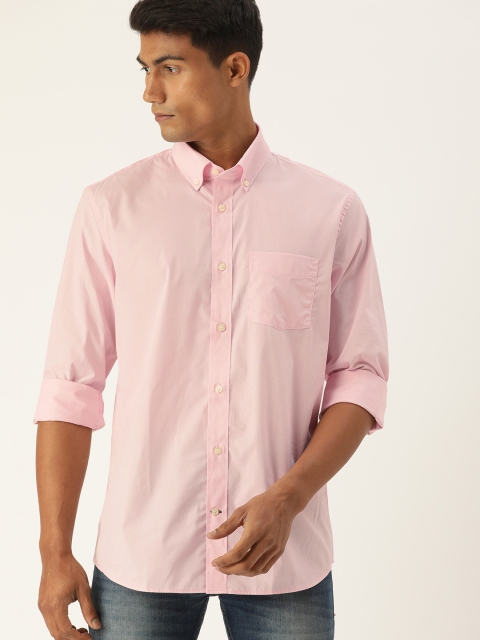 

GAP Men Pink Regular Fit Solid Casual Shirt