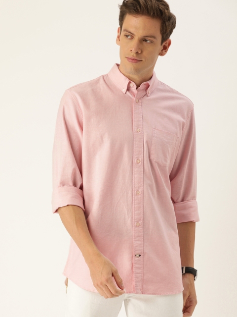 

GAP Men Pink Standard Fit Solid Casual Shirt