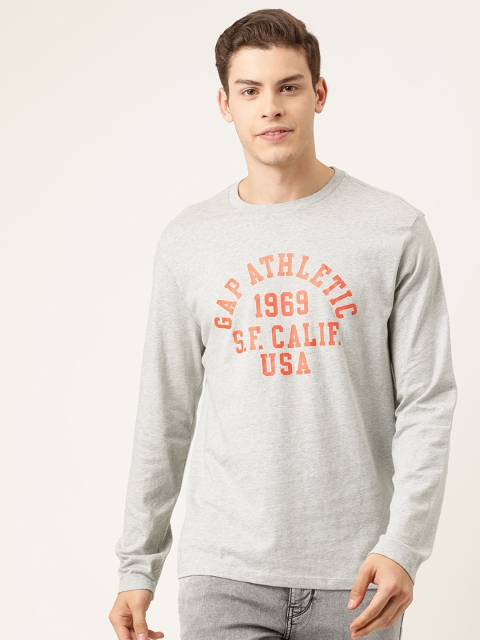 

GAP Men Grey Printed Sweatshirt