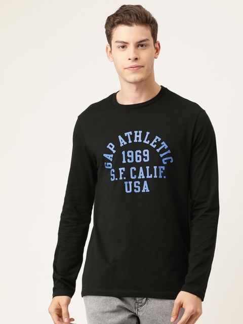 

GAP Men Black Printed Sweatshirt