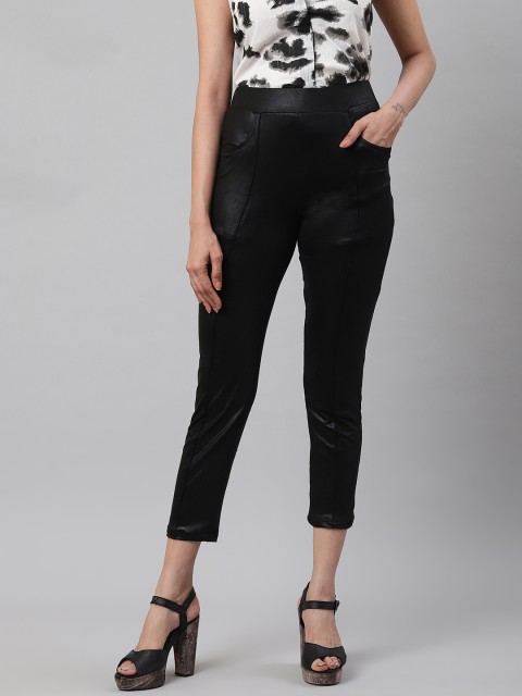 

I AM FOR YOU Women Black solid Jeggings