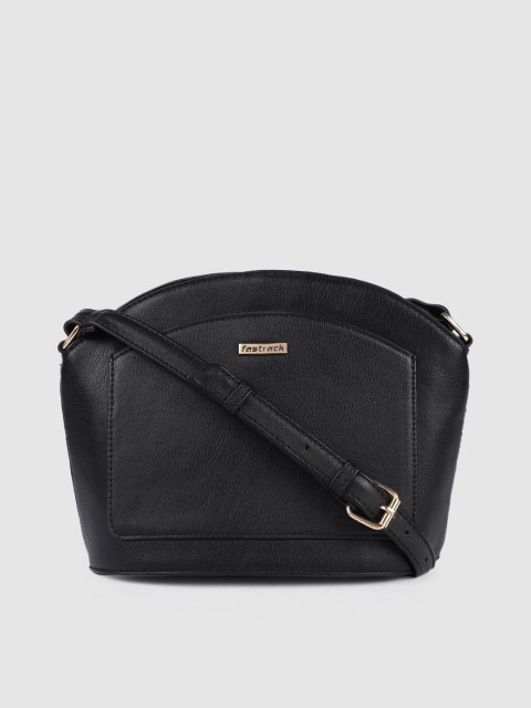 

Fastrack Black Gibson Solid Sling Bag