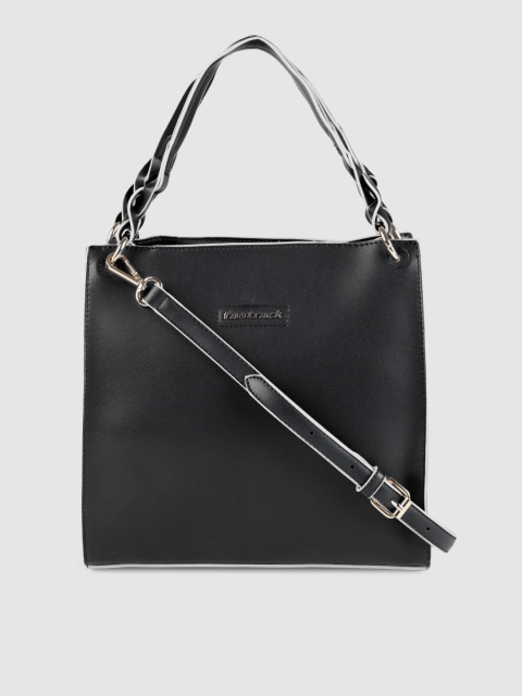 

Fastrack Black Solid Jackrose Handheld Bag