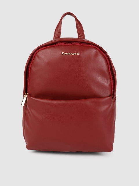 

Fastrack Women Maroon Solid Backpack
