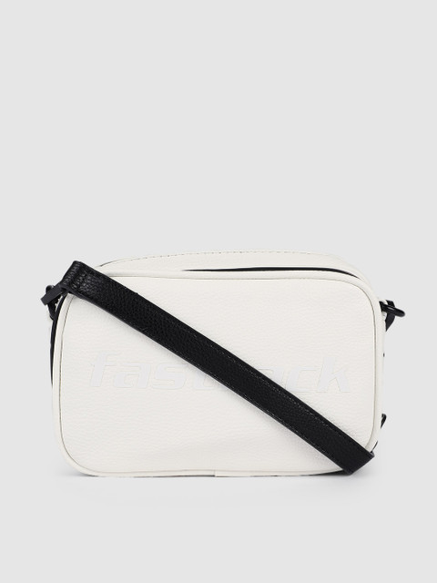

Fastrack White & Black Solid Sling Bag