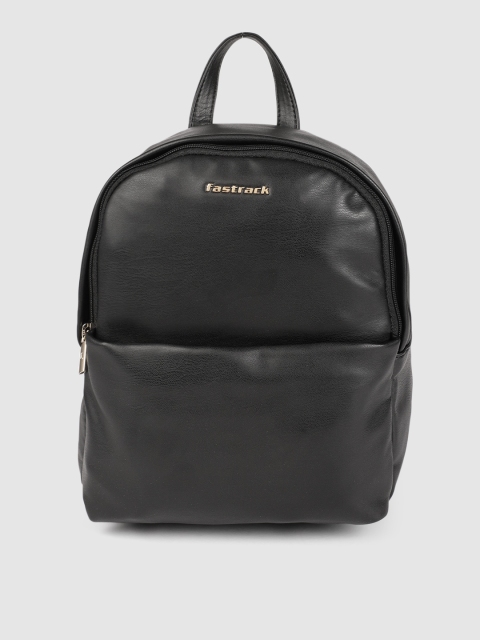 

Fastrack Women Black Solid Backpack