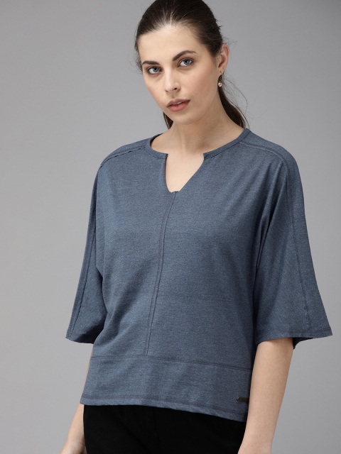 

Roadster Women Blue Solid Top