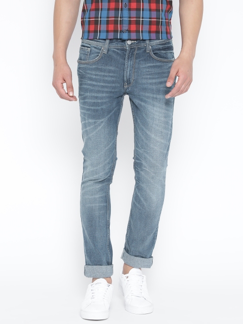 

Locomotive Blue Washed Super Slim Fit Stretchable Jeans