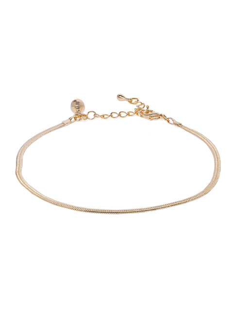 

Peora Gold-Plated Snake Chain Adjustable Anklet