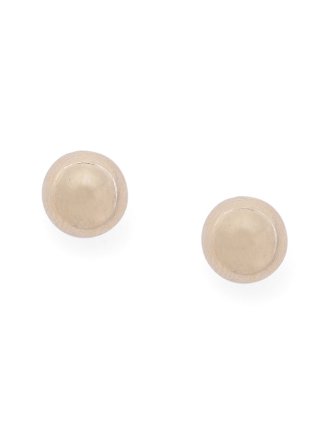 

Peora Gold-Toned & White Circular Studs