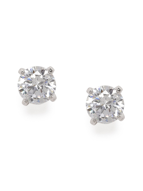 

Peora Silver-Plated Solitaire Brilliant Cut CZ Circular Studs