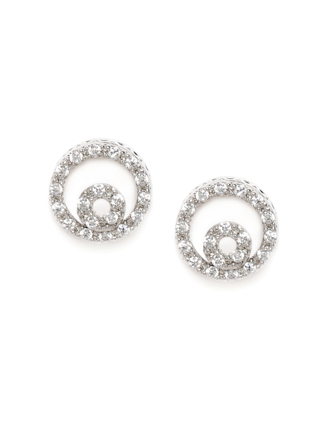 

Peora Silver-Plated Circular Embellished Studs