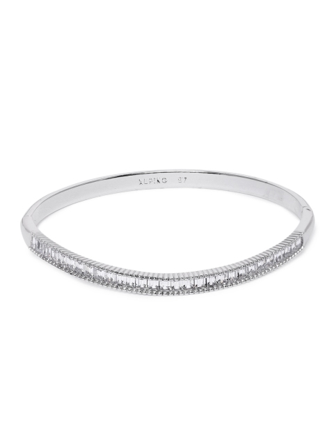 

Peora Women Silver-Plated Baguette Bracelet