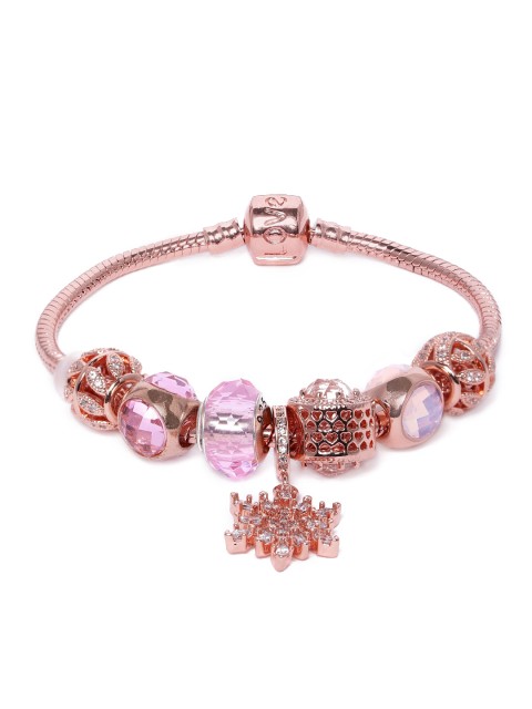 

Peora Women Rose Gold Plated Charm Bracelet