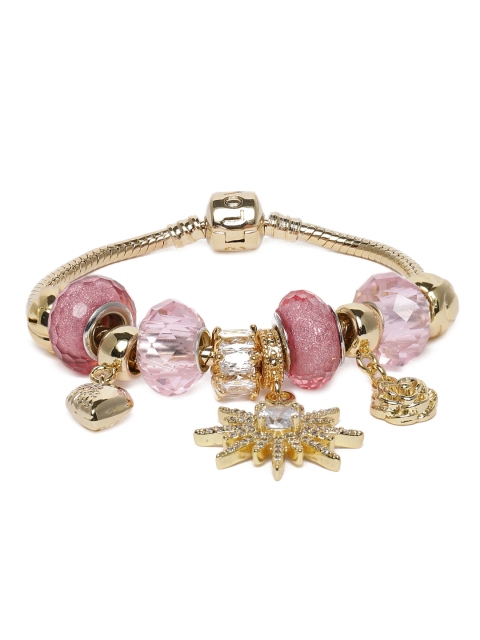 

Peora Gold-Toned Gold Plated Murano Beads Bracelet